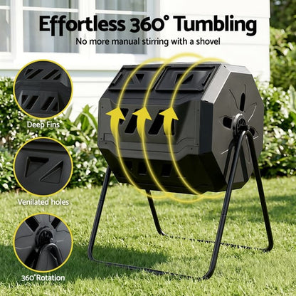 Barry's Dual-Chamber Compost Bin (160L)