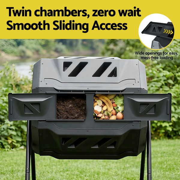 Barry's Dual-Chamber Compost Bin (160L)